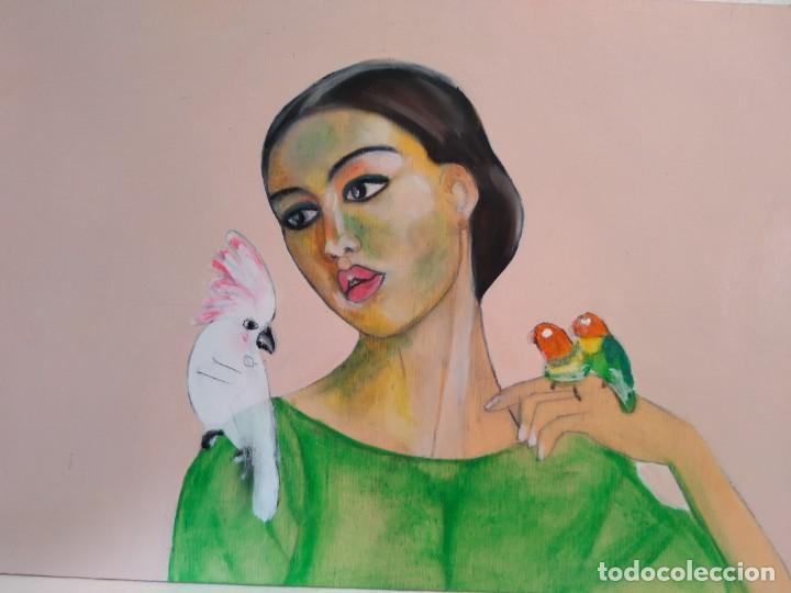 Arte: Pintura sobre tablilla de madera - Foto 1