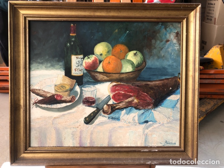 Arte: &Oacute;LEO SOBRE LIENZO BODEG&Oacute;N 65x57cm - Foto 1
