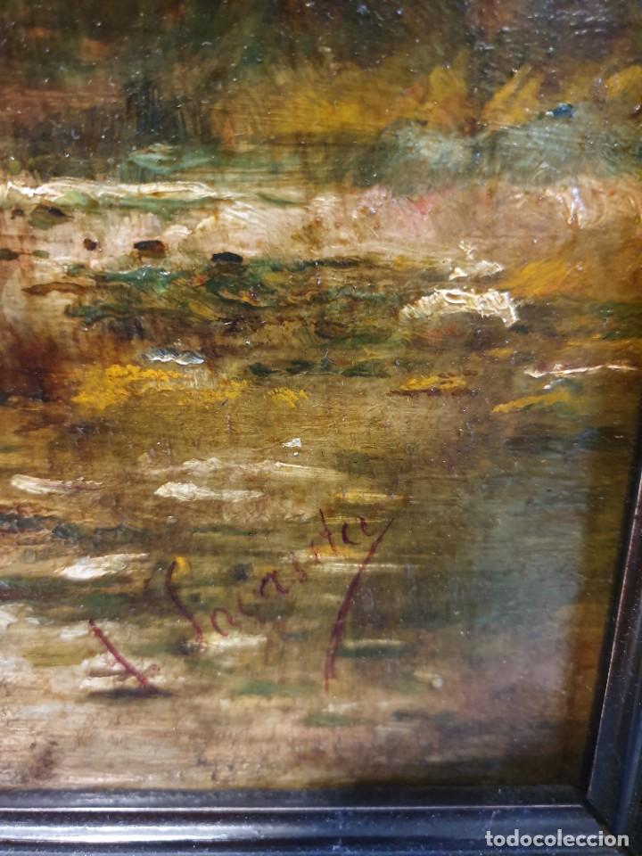 Arte: - OLEO SOBRE TABLA FIRMADO - Foto 3