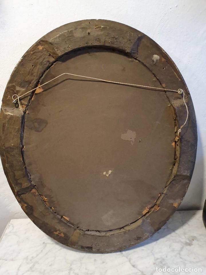 Arte: -CUADRO ANTIGUO OVALADO - Foto 4