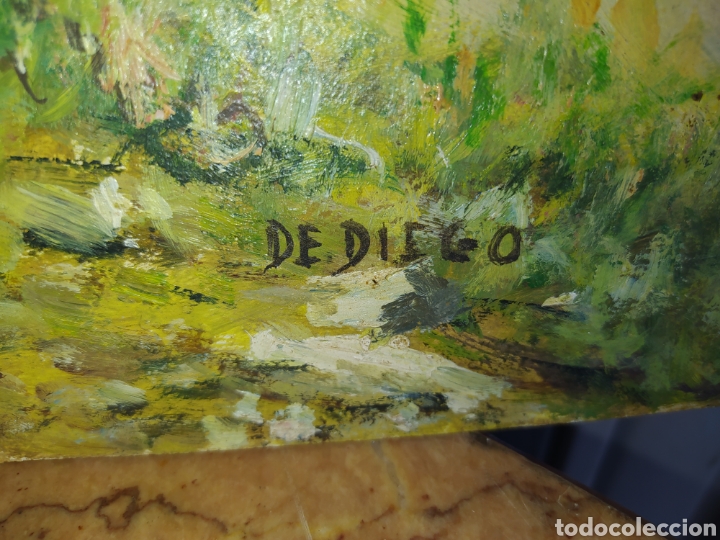 Arte: Cuadro &oacute;leo sobre tabla pintor de Diego. - Foto 3