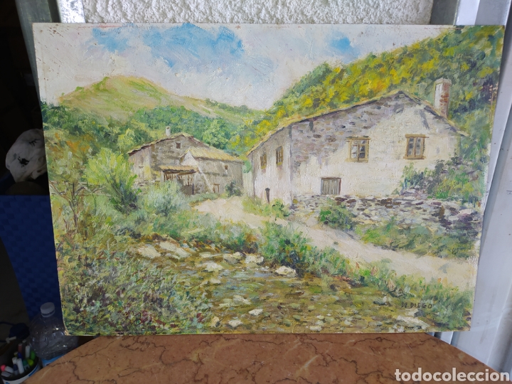 Arte: Cuadro &oacute;leo sobre tabla pintor de Diego. - Foto 1