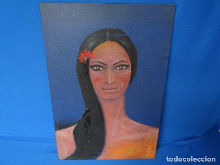 Arte: OLEO NAIF ANONIMO DE GITANA. - Foto 1