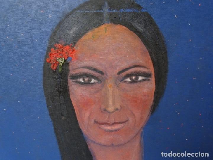 Arte: OLEO NAIF ANONIMO DE GITANA. - Foto 2
