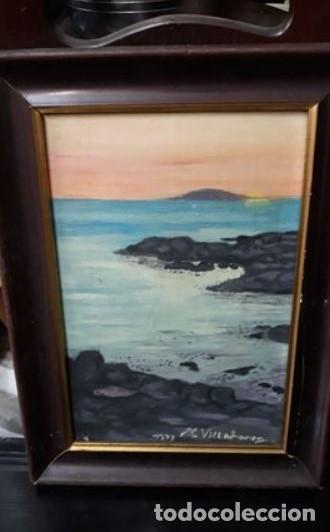 Arte: M.VILLAFRANCA..OLEO ROCAS Y MAR.
