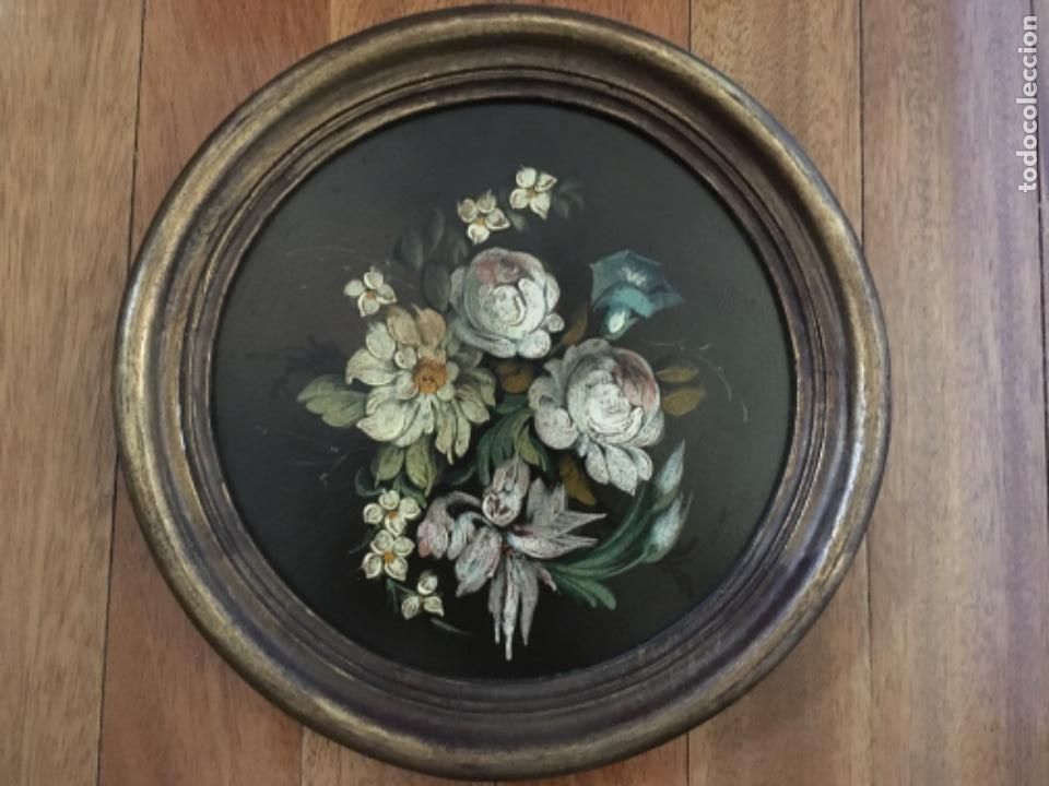 Arte: FLORES, &Oacute;LEO SOBRE TABLA - Foto 1