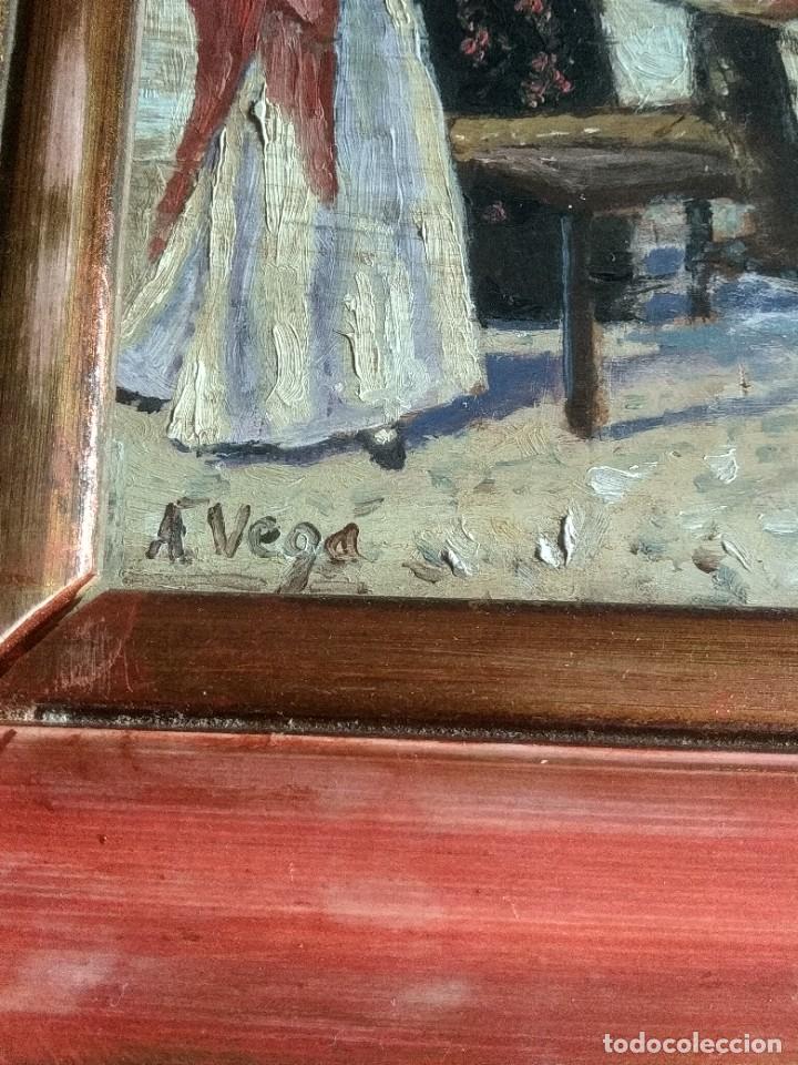 Arte: Tabla antigua firmada - Foto 2