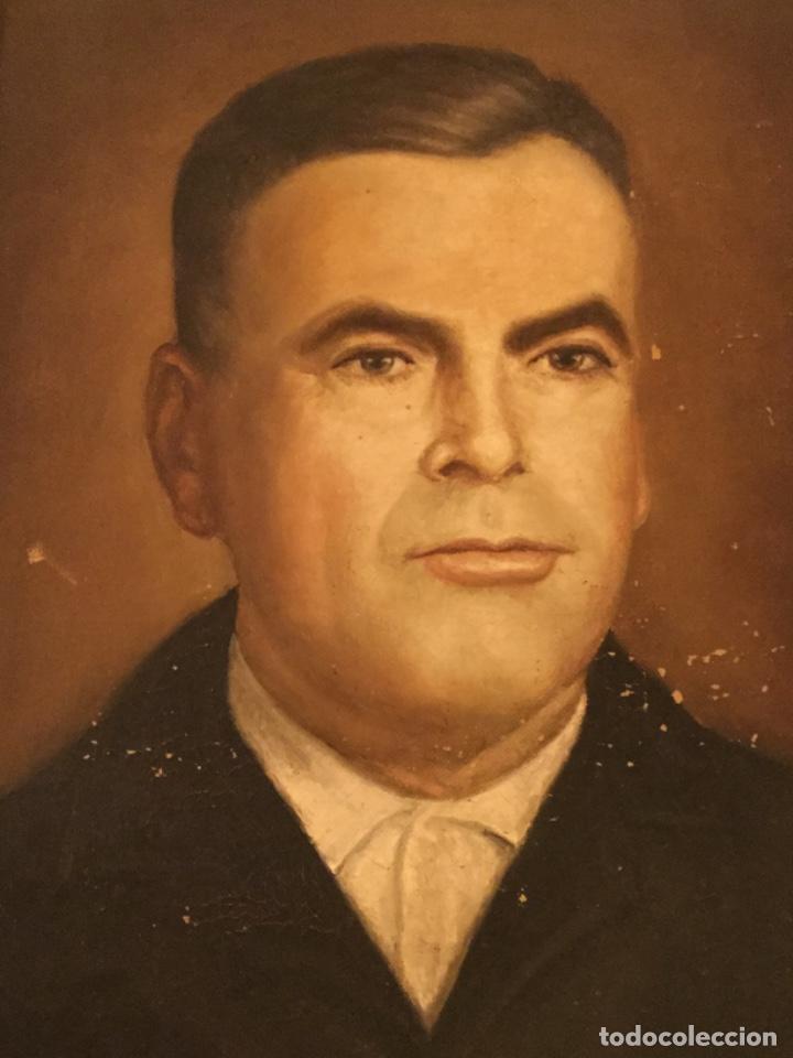 Arte: Oleo antiguo,figura de hombre medidas 38*48 lote 6