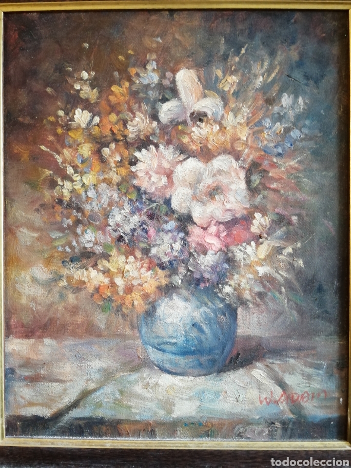 Arte: &Oacute;LEO BODEG&Oacute;N DE FLORES W. ADAM - Foto 5