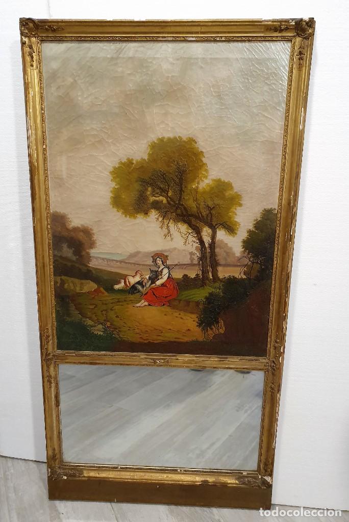 Arte: -OLEO SOBRE LIENZO CON ESPEJO - Foto 1