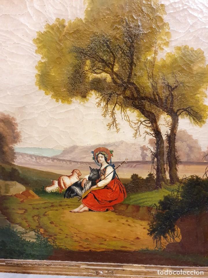 Arte: -OLEO SOBRE LIENZO CON ESPEJO - Foto 2