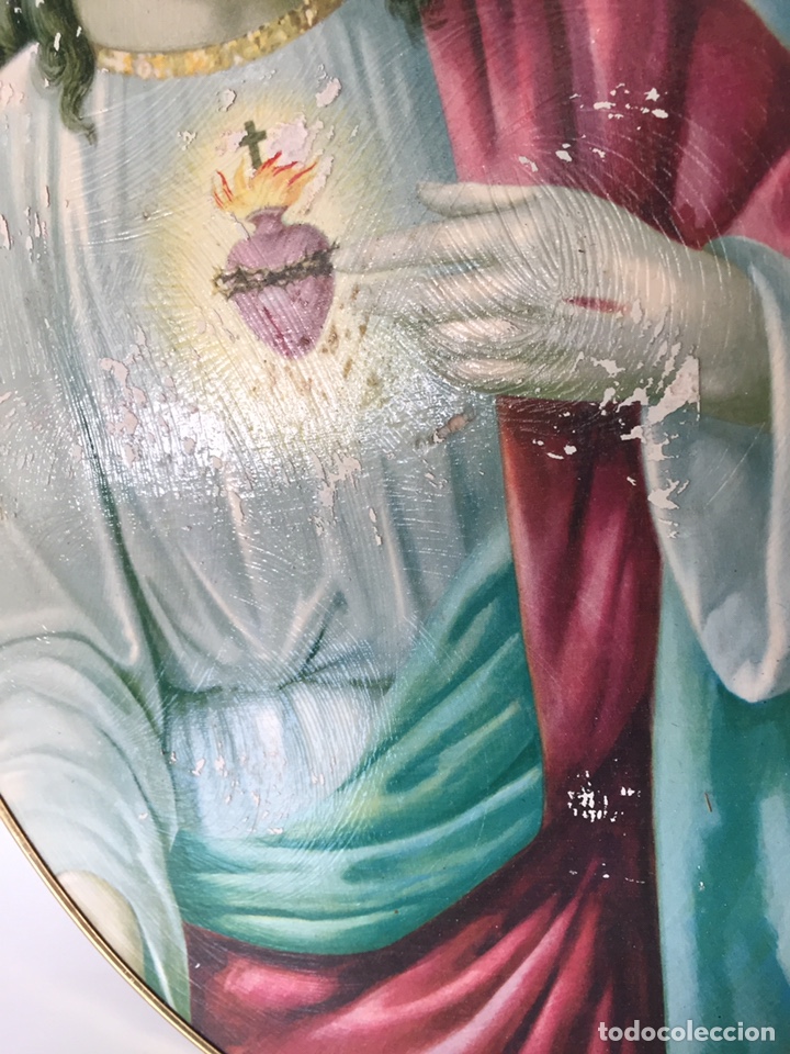Arte: &Oacute;leo sobre tabla religioso - Foto 2