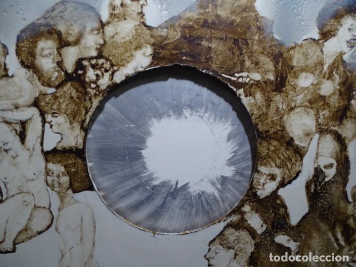 Arte: &Oacute;LEO SOBRE TABLA DE MA&Iuml;THE DOBLER.EXCELENTE DOMINIO DEL DIBUJO. - Foto 2