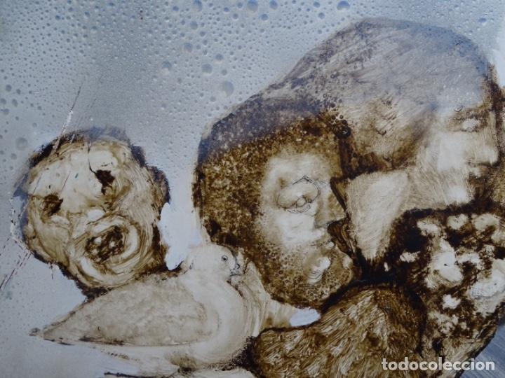 Arte: &Oacute;LEO SOBRE TABLA DE MA&Iuml;THE DOBLER.EXCELENTE DOMINIO DEL DIBUJO. - Foto 3