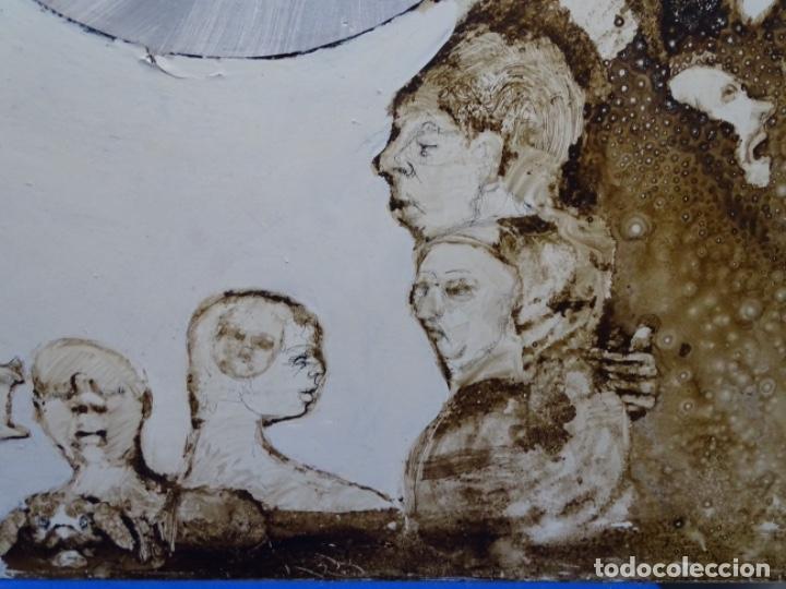 Arte: &Oacute;LEO SOBRE TABLA DE MA&Iuml;THE DOBLER.EXCELENTE DOMINIO DEL DIBUJO. - Foto 6