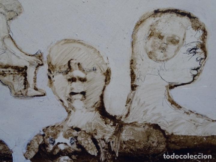 Arte: &Oacute;LEO SOBRE TABLA DE MA&Iuml;THE DOBLER.EXCELENTE DOMINIO DEL DIBUJO. - Foto 7