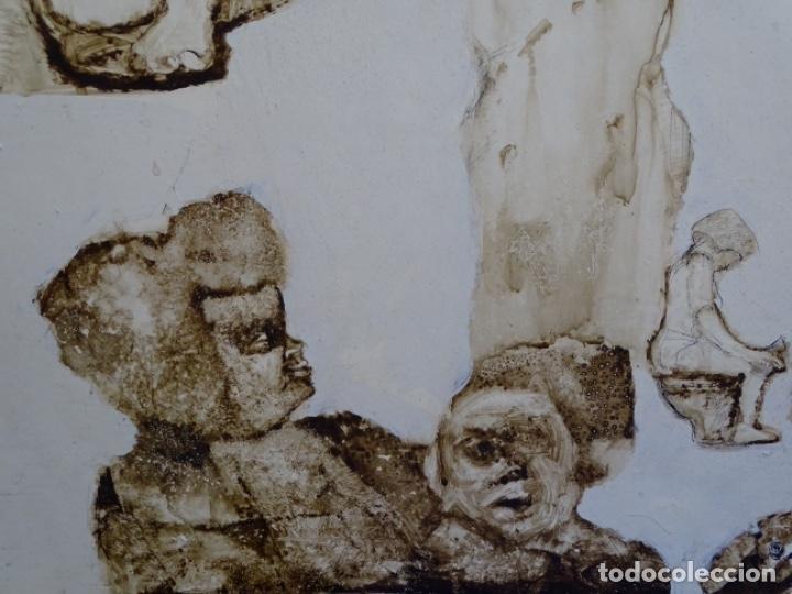 Arte: &Oacute;LEO SOBRE TABLA DE MA&Iuml;THE DOBLER.EXCELENTE DOMINIO DEL DIBUJO. - Foto 8