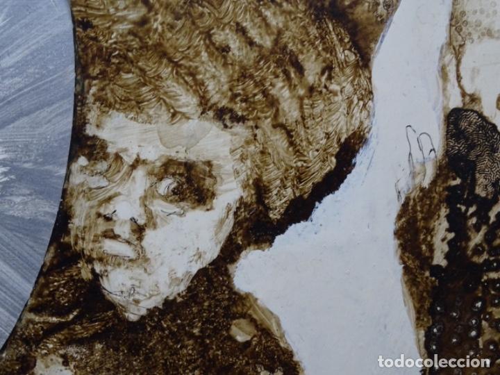 Arte: &Oacute;LEO SOBRE TABLA DE MA&Iuml;THE DOBLER.EXCELENTE DOMINIO DEL DIBUJO. - Foto 16