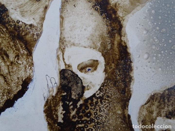 Arte: &Oacute;LEO SOBRE TABLA DE MA&Iuml;THE DOBLER.EXCELENTE DOMINIO DEL DIBUJO. - Foto 17