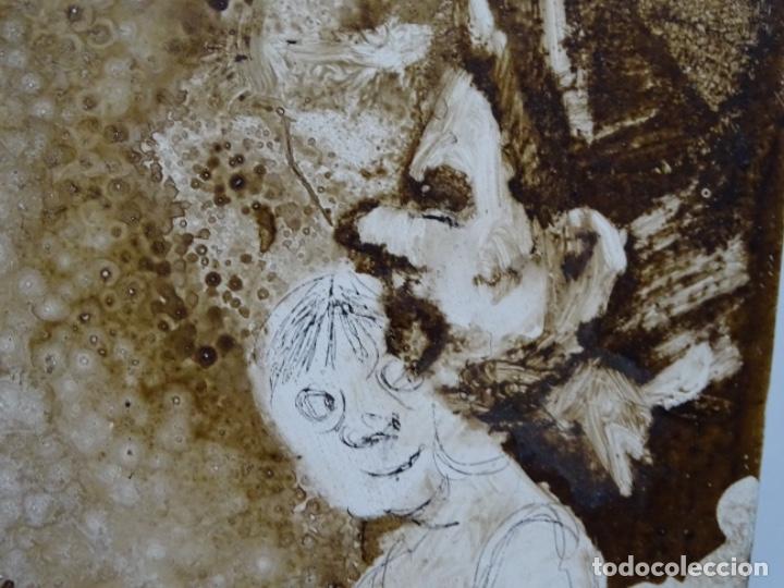 Arte: &Oacute;LEO SOBRE TABLA DE MA&Iuml;THE DOBLER.EXCELENTE DOMINIO DEL DIBUJO. - Foto 18