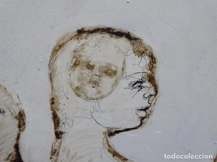 Arte: &Oacute;LEO SOBRE TABLA DE MA&Iuml;THE DOBLER.EXCELENTE DOMINIO DEL DIBUJO. - Foto 23