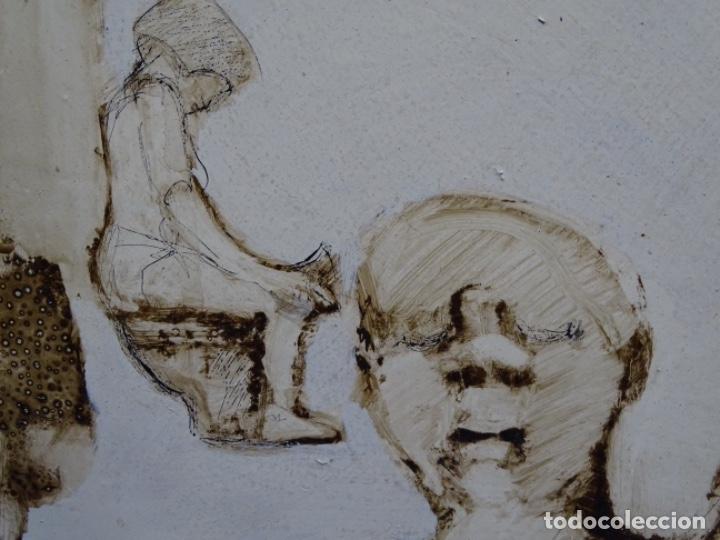 Arte: &Oacute;LEO SOBRE TABLA DE MA&Iuml;THE DOBLER.EXCELENTE DOMINIO DEL DIBUJO. - Foto 24