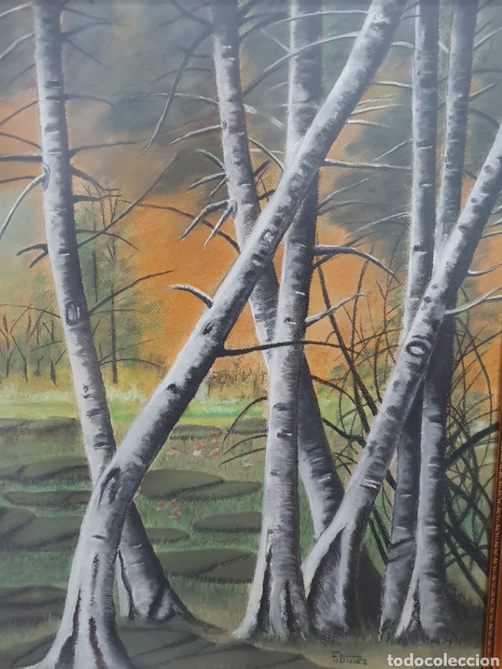 Arte: Cuadro al pastel atardecer - Foto 2