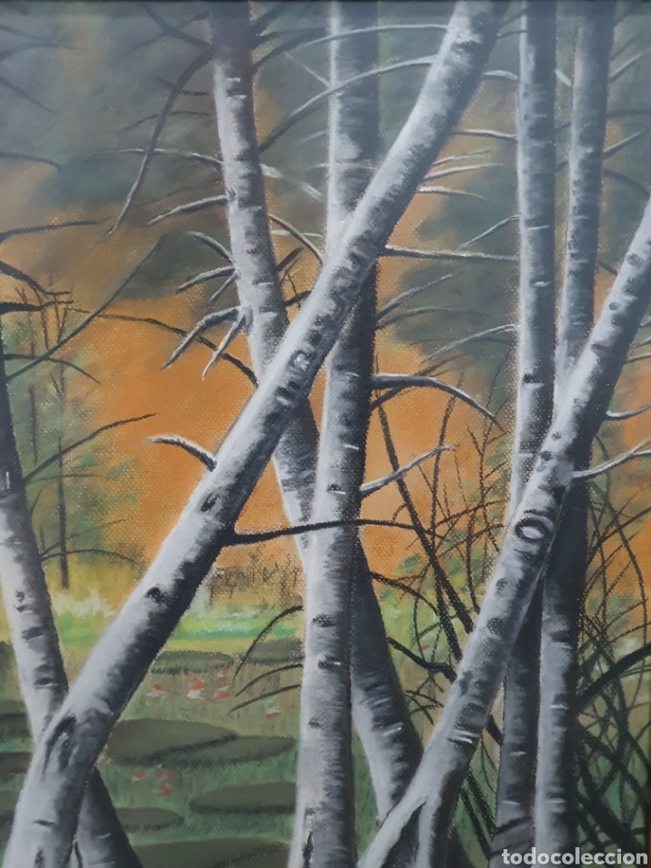 Arte: Cuadro al pastel atardecer - Foto 3