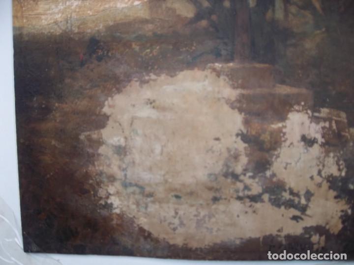Arte: OLEO SOBRE TABLA CRUZ DE TERMINO - Foto 3