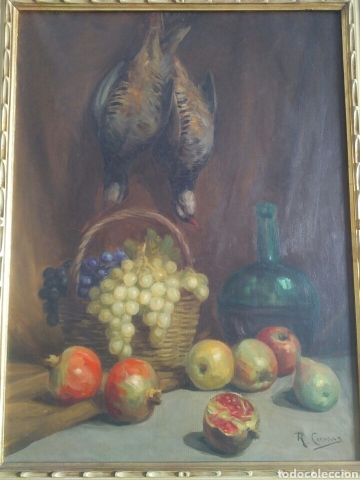 Arte: Cuadro al &oacute;leo sobre lienzo. Bodeg&oacute;n Rafael Cardells - Foto 2