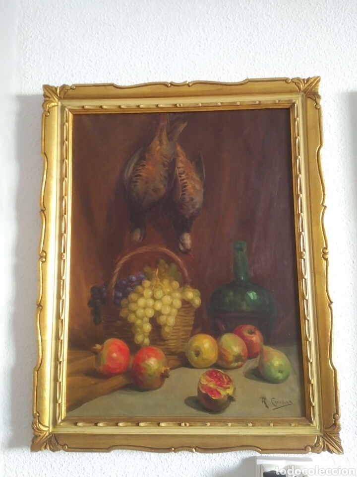 Arte: Cuadro al &oacute;leo sobre lienzo. Bodeg&oacute;n Rafael Cardells - Foto 1