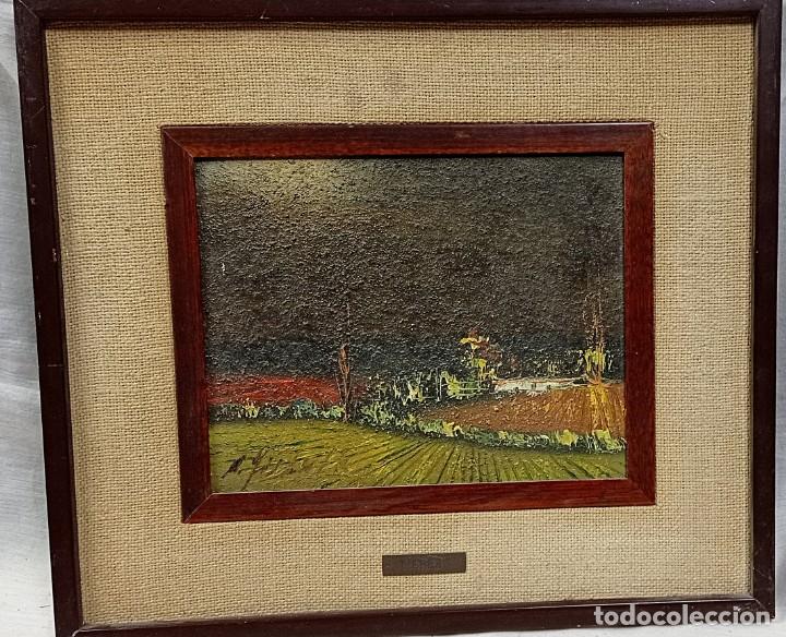 Arte: &Oacute;leo sobre tablet ``Tierras&acute;&acute; - Foto 1