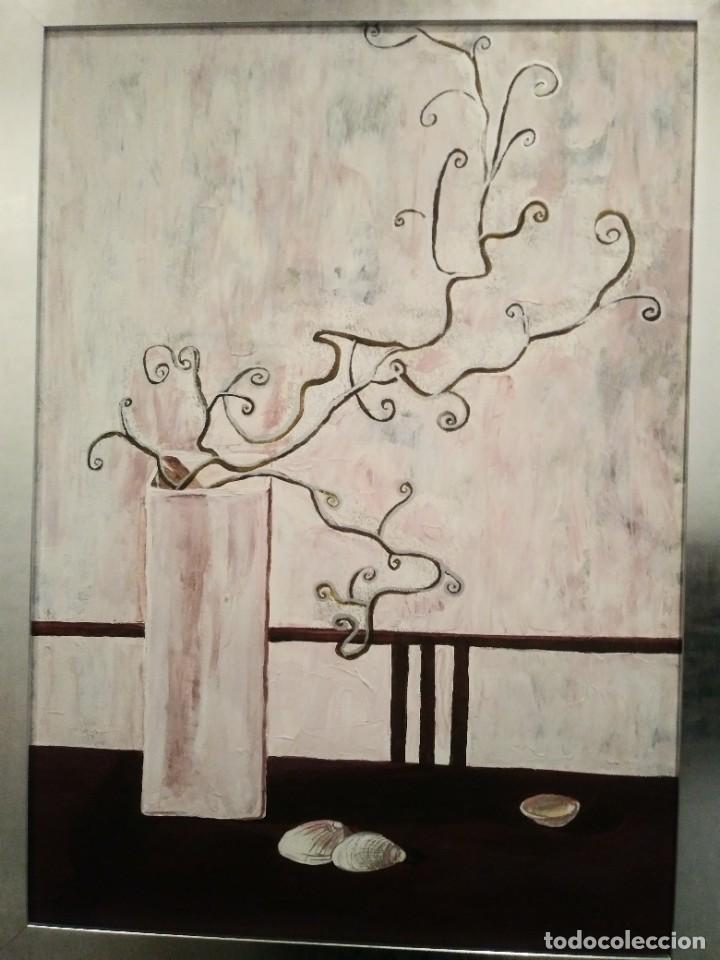 Arte: Floral, acr&iacute;lico sobre lienzo - Foto 4