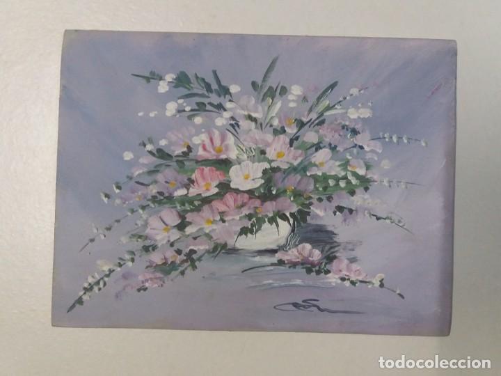 Arte: Dos Oleos peque&ntilde;os Flores - Foto 2