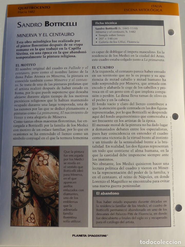 Arte: L&aacute;mina Minerva y el Centauro. Sandro Boticcelli - Foto 2