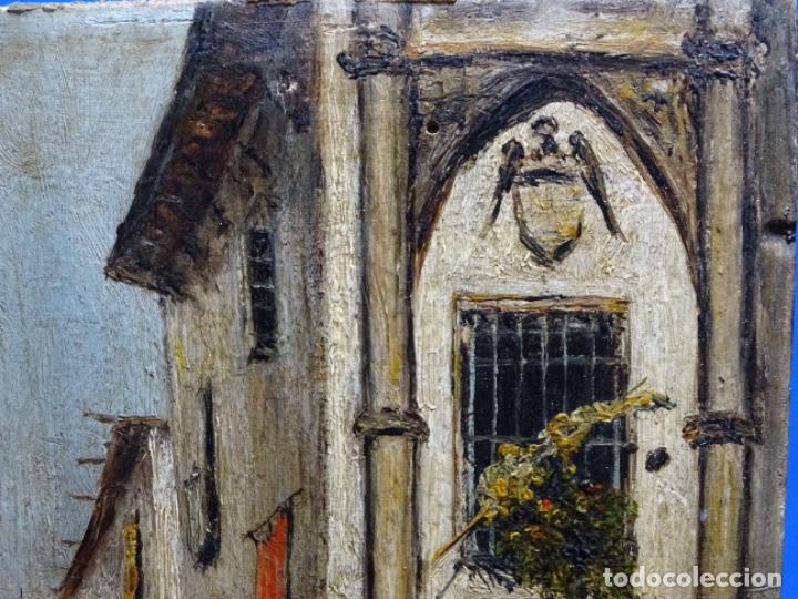 Arte: &Oacute;LEO SOBRE TABLA ANONIMO.POSADA DE LA HERRER&Iacute;A. - Foto 4