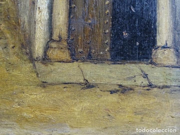 Arte: &Oacute;LEO SOBRE TABLA ANONIMO.POSADA DE LA HERRER&Iacute;A. - Foto 7