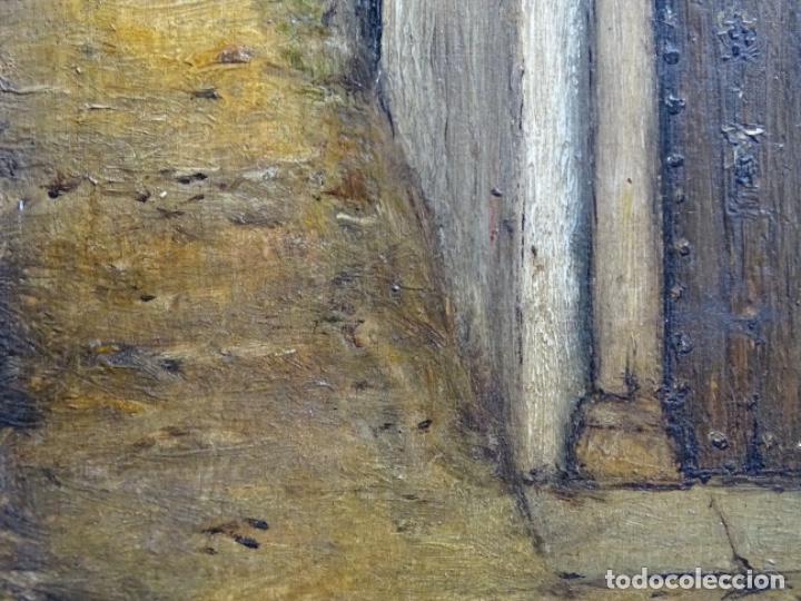 Arte: &Oacute;LEO SOBRE TABLA ANONIMO.POSADA DE LA HERRER&Iacute;A. - Foto 8