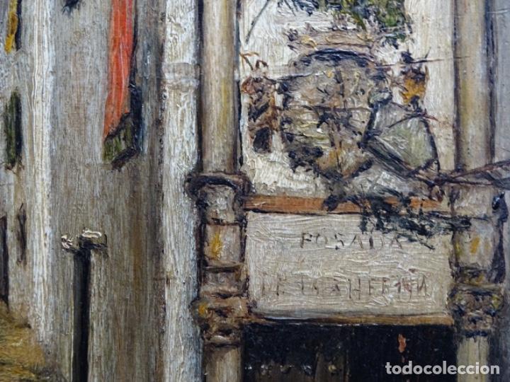 Arte: &Oacute;LEO SOBRE TABLA ANONIMO.POSADA DE LA HERRER&Iacute;A. - Foto 9