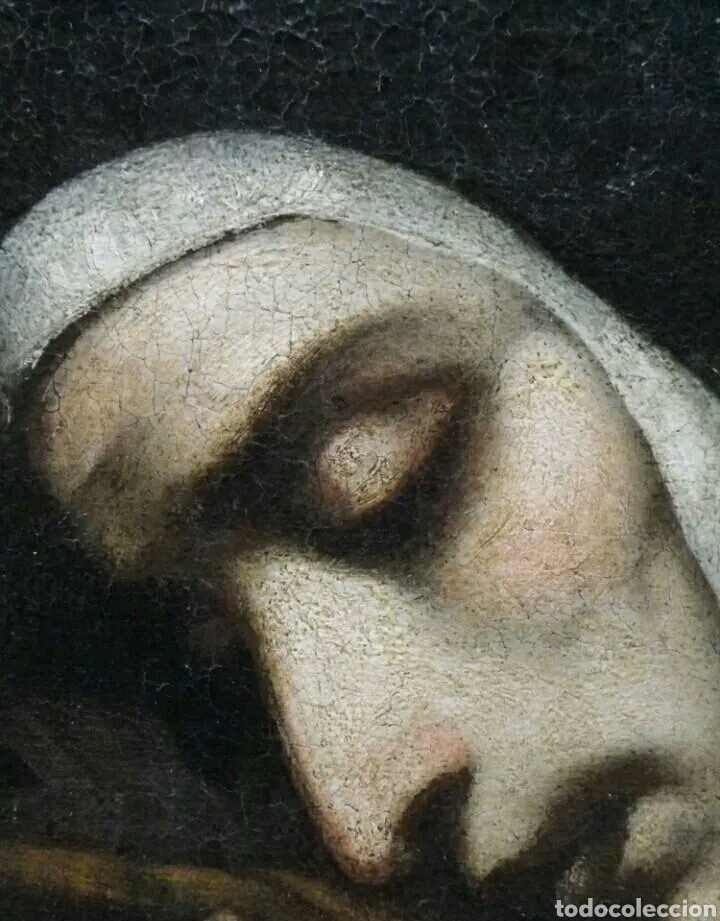 Arte: MURILLO, BARTOLOME ESTEBAN (SEVILLA 1617-1682) TALLER DE: SANTA MARGARITA - Foto 5 - 234090365