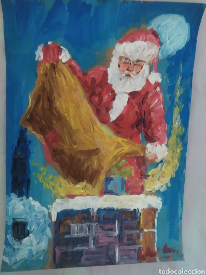 Arte: Papa noel (original) - Foto 3