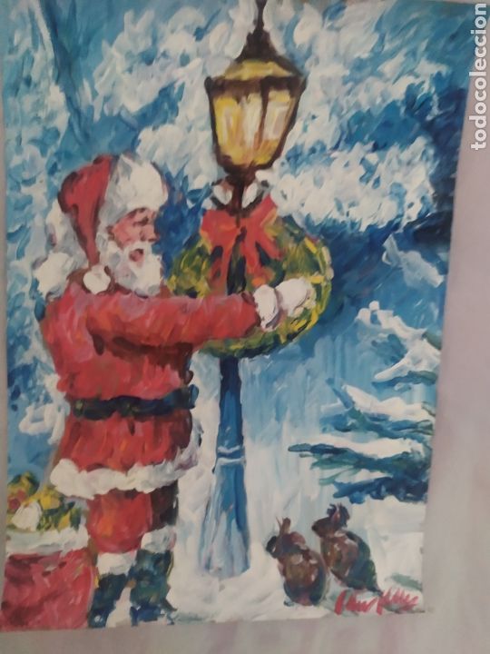 Arte: Papa noel (original) - Foto 3