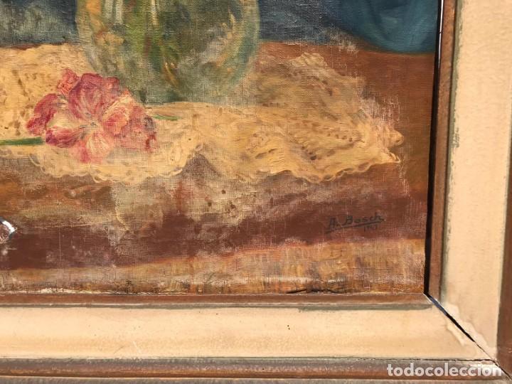 Arte: CUADRO DE A. BOSCH A&Ntilde;O 1943 FLORERO - Foto 7