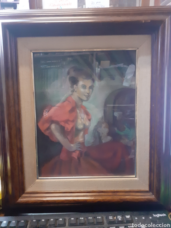 Arte: Cuadro siglo XX. Firmado A. Ciriyeda. Tema andaluz.