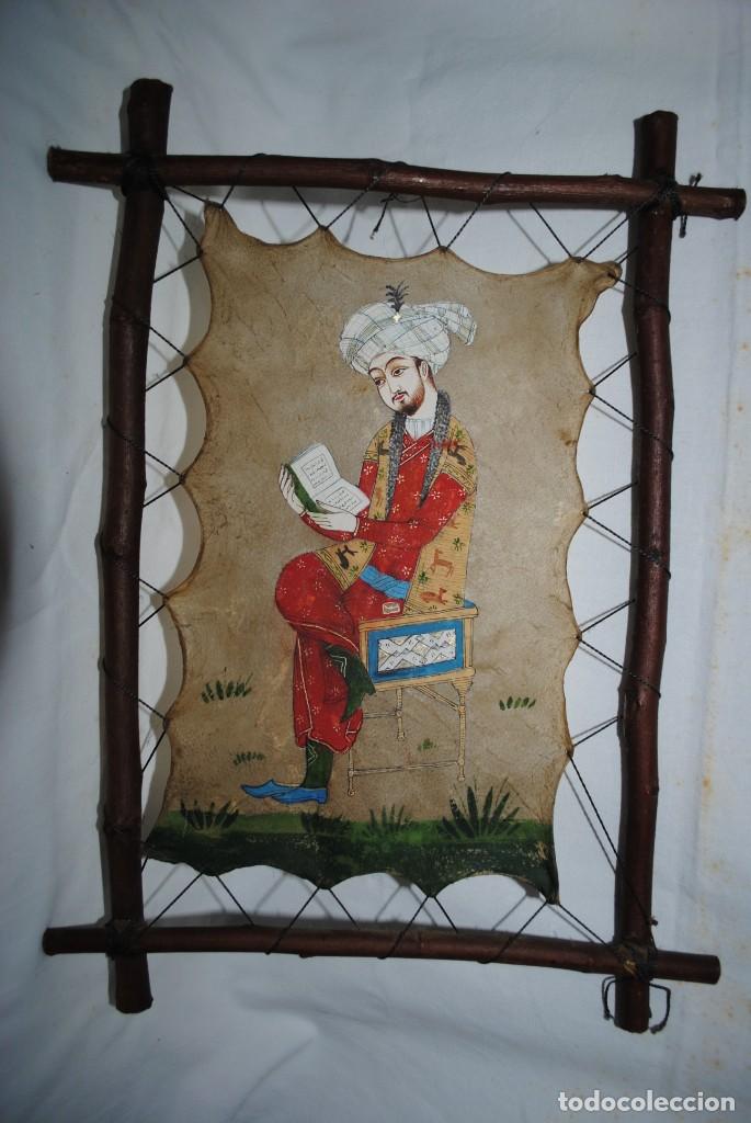 Arte: PINTURA AL OLEO , EL LECTOR DEL CORAN . - Foto 1