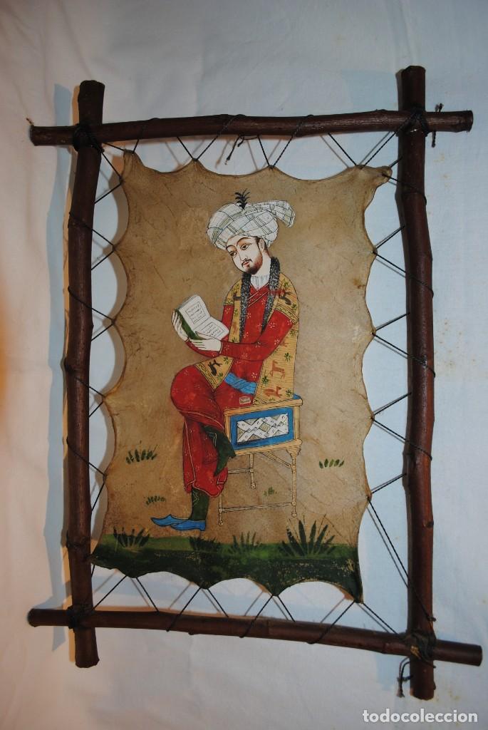 Arte: PINTURA AL OLEO , EL LECTOR DEL CORAN . - Foto 2
