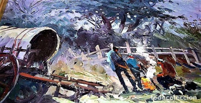 Arte: CAMPAMENTO GITANO LUIS GINER SALAS 1910 - 1975 - Foto 4