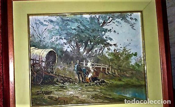 Arte: CAMPAMENTO GITANO LUIS GINER SALAS 1910 - 1975 - Foto 7