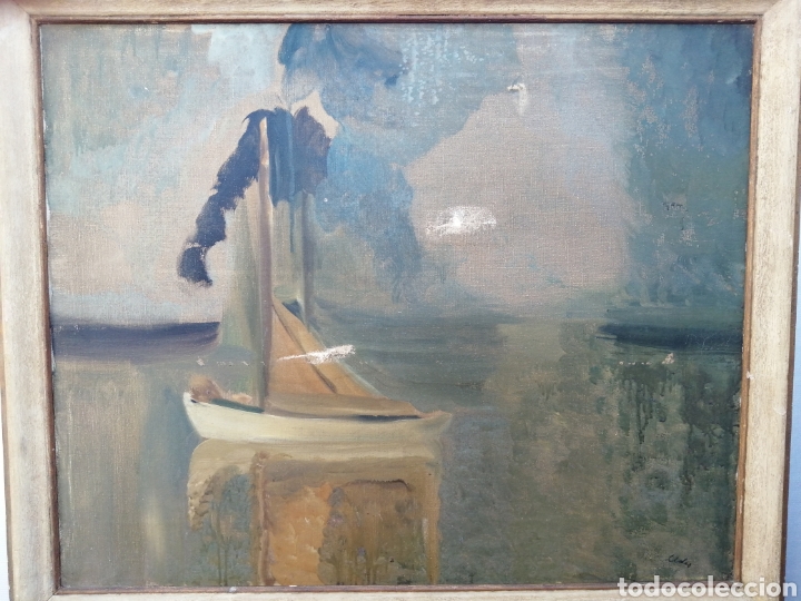 Arte: Marina. &Oacute;leo sobre lienzo - Foto 3