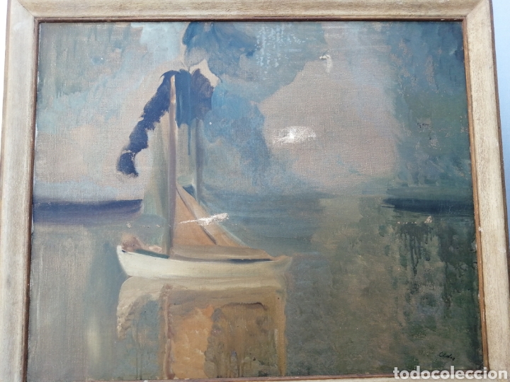 Arte: Marina. &Oacute;leo sobre lienzo - Foto 1